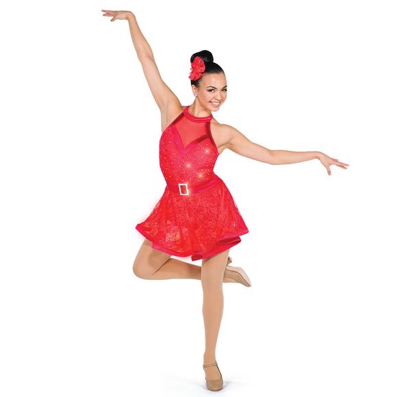 Dance Costume Large Adult Red A Wish Come True V2308 Jazz Tap Musical Theater - Picture 1 of 3